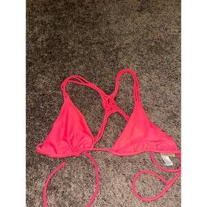 American eagle neon pink bikini top